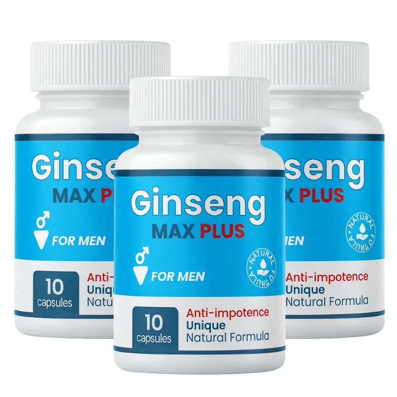 Три опаковки Ginseng Max Plus по 10 капсули