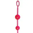 Анална броеница Pink Jelly Вeads + подарък лубрикантснимка 2