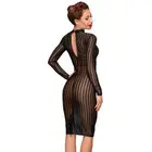 Noir Dress Stripes Mснимка 4
