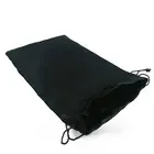 Сатенен плик за съхранение на играчки в черен цвят 25x13cmснимка 2
