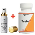 TestoY за Силна Ерекция 15 капсули + Спрей за задържане Stud 100