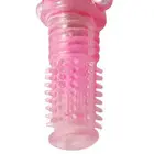 De Luxe Pink Луксозен Пенис Накрайник с Перлени Топчетаснимка 5