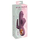 Троен вибратор Slim Triple Plum – тройно удоволствие за твоята интимност