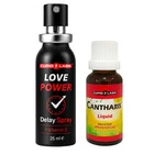 Задържащ спрей за мъже Love Power и Възбуждащи капки Cantharis