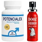 POTENCIALEX капсули секс стимулант за мъже + DOOZ 14000 спрей за задържане 45mlснимка 2