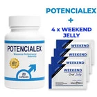 POTENCIALEX капсули секс стимулант за мъже + WEEKEND Орален Секс Стимулант Желе 4бр.