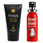 DOOZ 14000 спрей за задържане + Titan gel за уголемяване на пенисаснимка 2