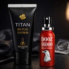DOOZ 14000 спрей за задържане + Titan gel за уголемяване на пениса