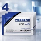 4бр. Ядящо се желе за ерекция WEEKEND Oral Jelly 5gr