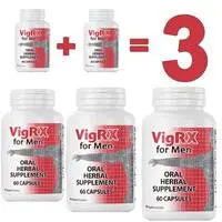 1+1=3 VigRX Pills за Уголемяване и Ерекция 60 капсулиснимка 2