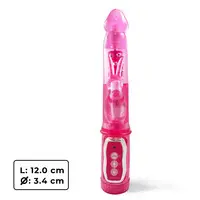 Hi-tech вибратор Pink Revenous Petite Bunny + Подарък Възбуждащ гелснимка 2