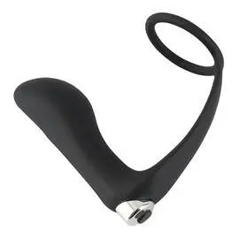 Простатен масажор с ринг Vibrating Ring&Plug