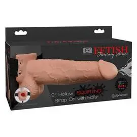 Реалистичен пръскащ пенис колан Strap-on Squirting 9"снимка 5