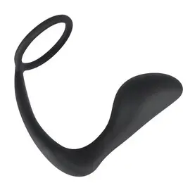 Простатен масажор с накрайник Black Velvets Ring & Plugснимка 2