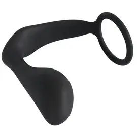 Простатен масажор с накрайник Black Velvets Ring & Plugснимка 4