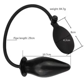 Снимка на Надуваем анален раширител Elite Butt Plug Black