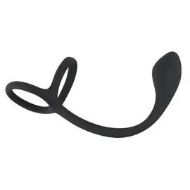 Пенис ринг с бът плъг Cock & ball ring with butt plug