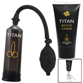 Титан Комплект за уголемяване Titan gel + Титан Пенис помпаснимка 4