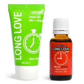 Задържащ гел и капки за мъже Long Love