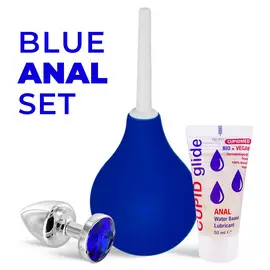 Анален комплект Blue Anal Set от 3 части
