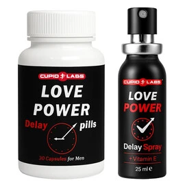 Задържащ спрей + Задържащи таблетки Love Power