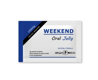 4бр. Ядящо се желе за ерекция WEEKEND Oral Jelly 5grснимка 4