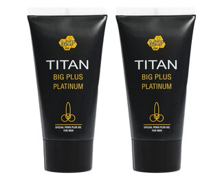 2 x Titan gel - Титан гел платинум за уголемяване на пенисаснимка 2