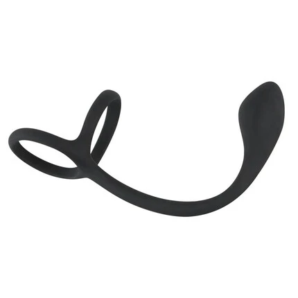 Пенис ринг с бът плъг Cock & ball ring with butt plug