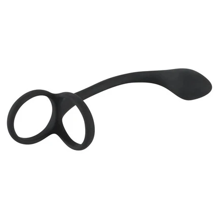 Пенис ринг с бът плъг Cock & ball ring with butt plugснимка 2