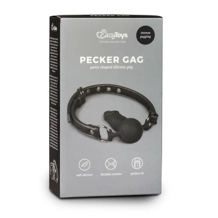Топка за уста с фалус форма в устата Ball Gag Met Siliconen Balснимка 5