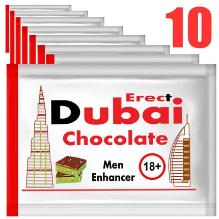 Dubai Chocolate Tечен Дубайски Шоколад за по-силни ерекции и повишено либидо 10 сашетаснимка 2