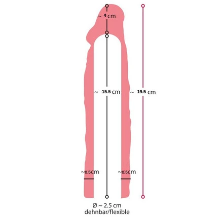 Пенис удължител Extension Sleeve +4cmснимка 7