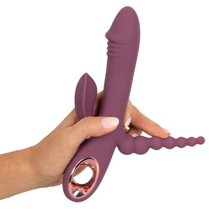 Троен вибратор Slim Triple Plum – тройно удоволствие за твоята интимностснимка 7