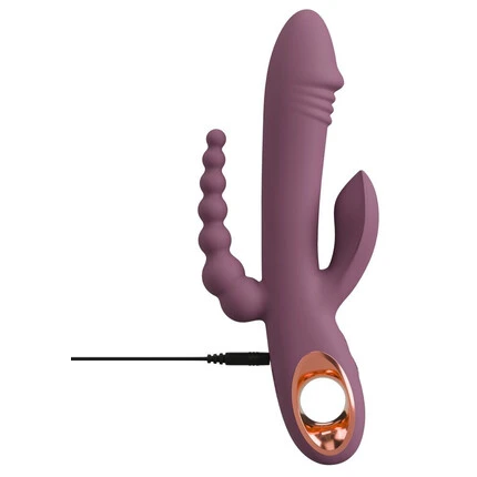 Троен вибратор Slim Triple Plum – тройно удоволствие за твоята интимностснимка 8