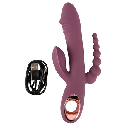 Троен вибратор Slim Triple Plum – тройно удоволствие за твоята интимностснимка 9