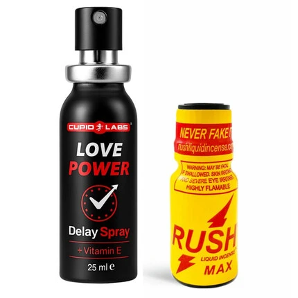 Задържащ спрей за мъже Love Power + Poppers Rush