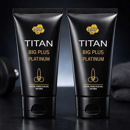 2 x Titan gel - Титан гел платинум за уголемяване на пениса