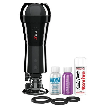 Вибриращ мастурбатор със засмукващ ефект PDX Elite Cock Compressorснимка 3