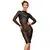 Noir Dress Stripes Mснимка 2