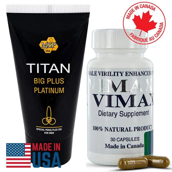 Vimax 30 капсули за уголемяване на пениса + Титан гел за уголемяванеснимка 2