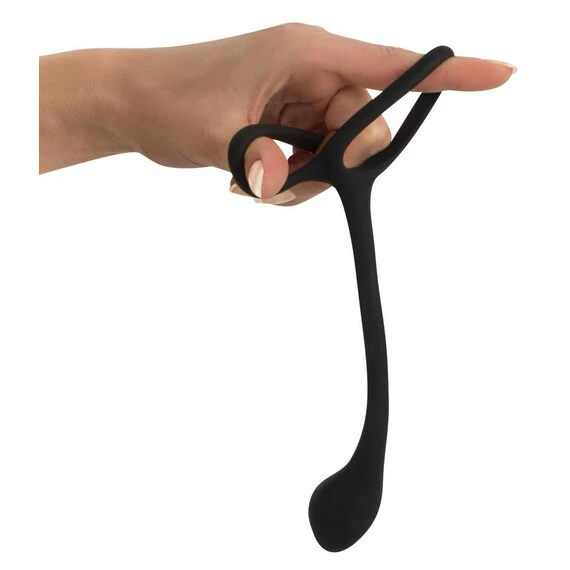 Пенис ринг с бът плъг Cock & ball ring with butt plugснимка 4