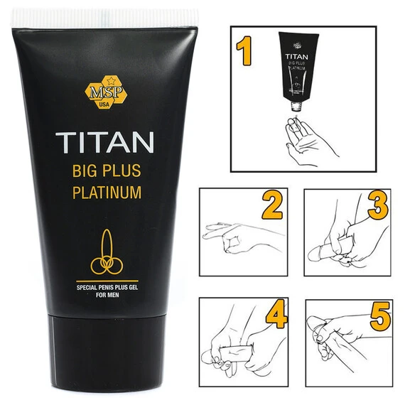 2 x Titan gel - Титан гел платинум за уголемяване на пенисаснимка 5