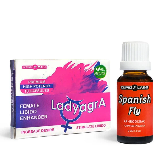 Испанска муха Купид Възбуждащи капки 20ml + LadyagrA възбуждащи капсулиснимка 2