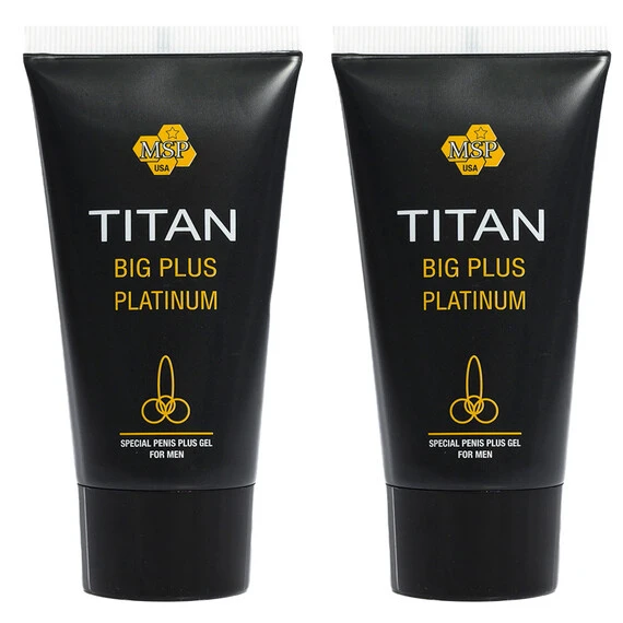 2 x Titan gel - Титан гел платинум за уголемяване на пенисаснимка 2