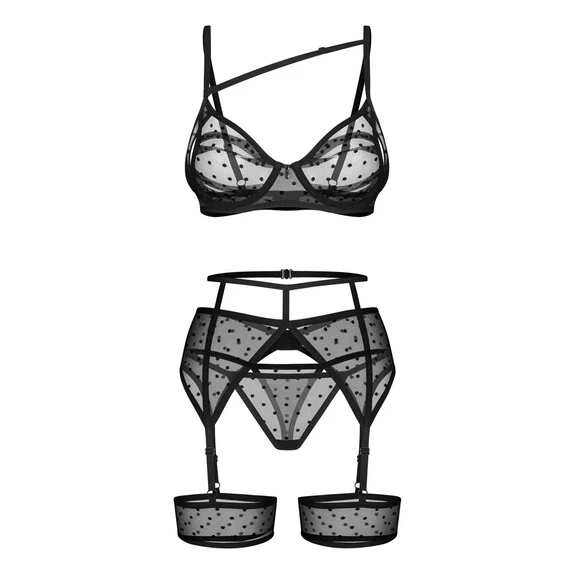 Секси 3-частов Комплект Nuites от Obsessive – Изкушаваща Елегантностснимка 4
