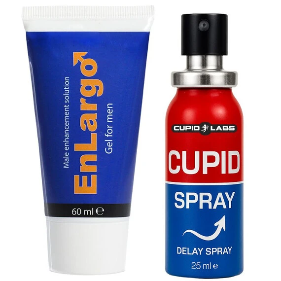 Задържащ спрей за мъже Cupid Spray + Гел за уголемяване на пениса Enlargoснимка 2