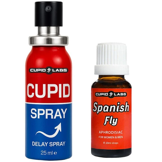 Задържащ спрей за мъже Cupid Spray и Възбуждащи капки Испанска мухаснимка 2