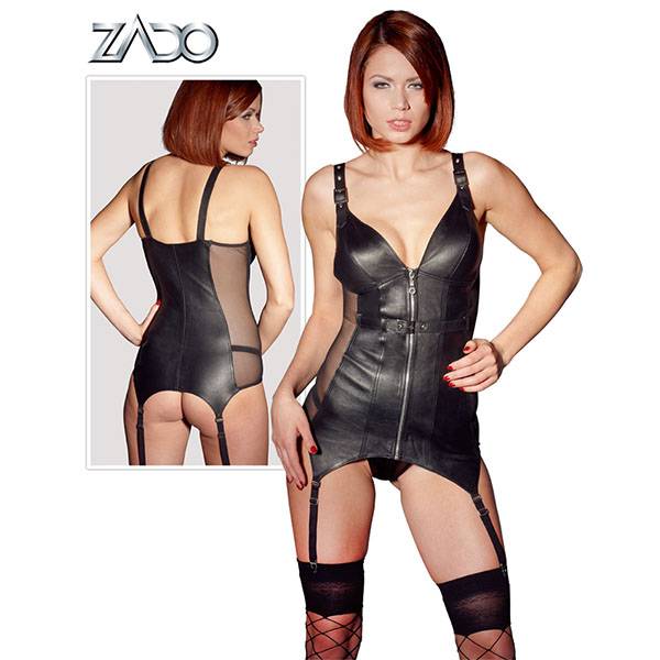 Кожена рокля с мрежести детайли Zado мнения и цена с намаление от sex shop