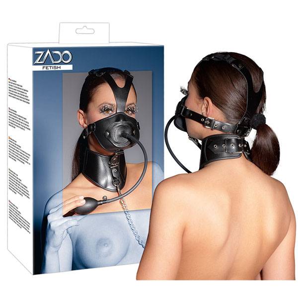 Кожена маска и пристегач за врата Zado мнения и цена с намаление от sex shop