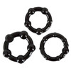 Комплект оребрени пенис рингове "Get Hard" Black  Пенис Пристегачи